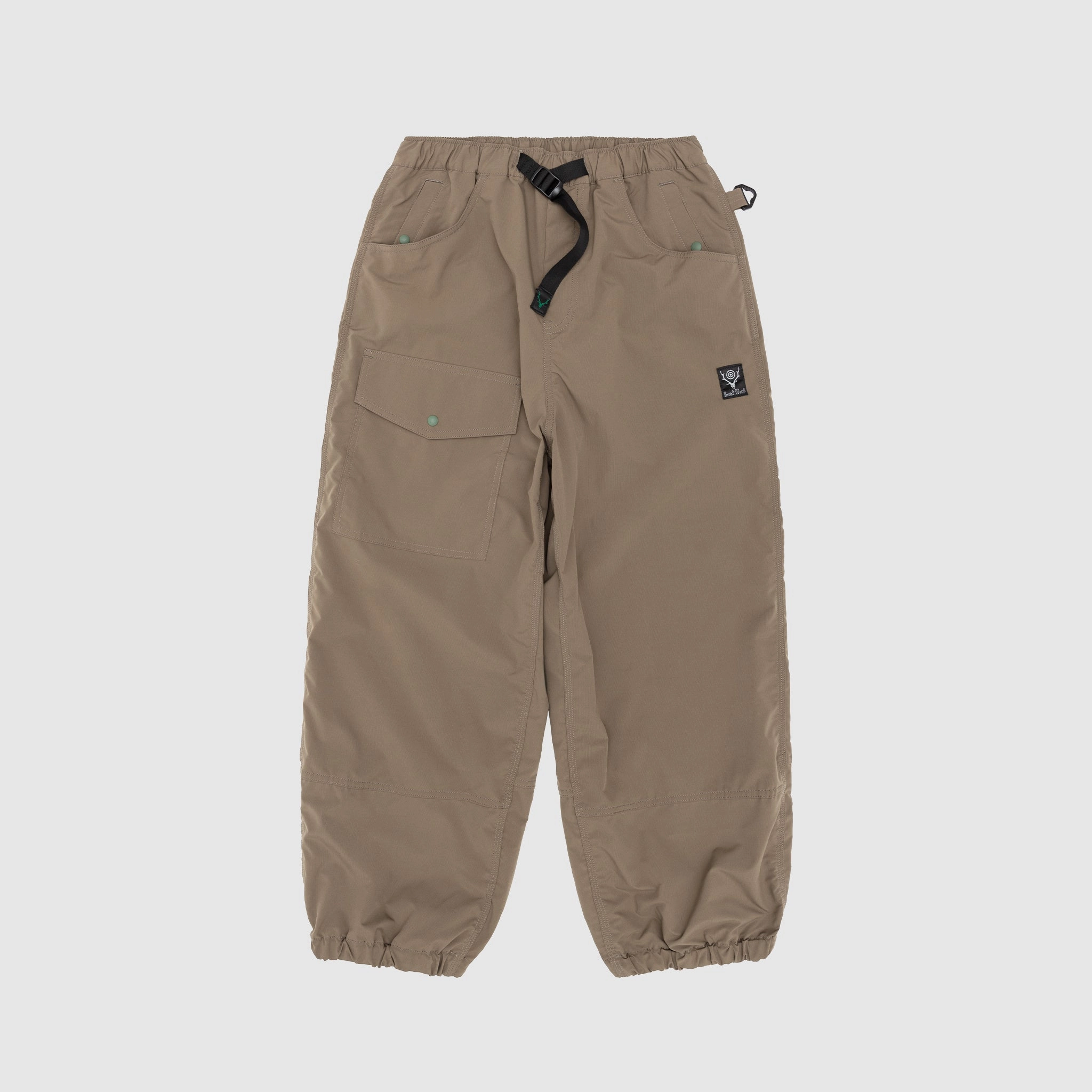 POLY DOUBLE CLOTH BELTED UTILITY PANT