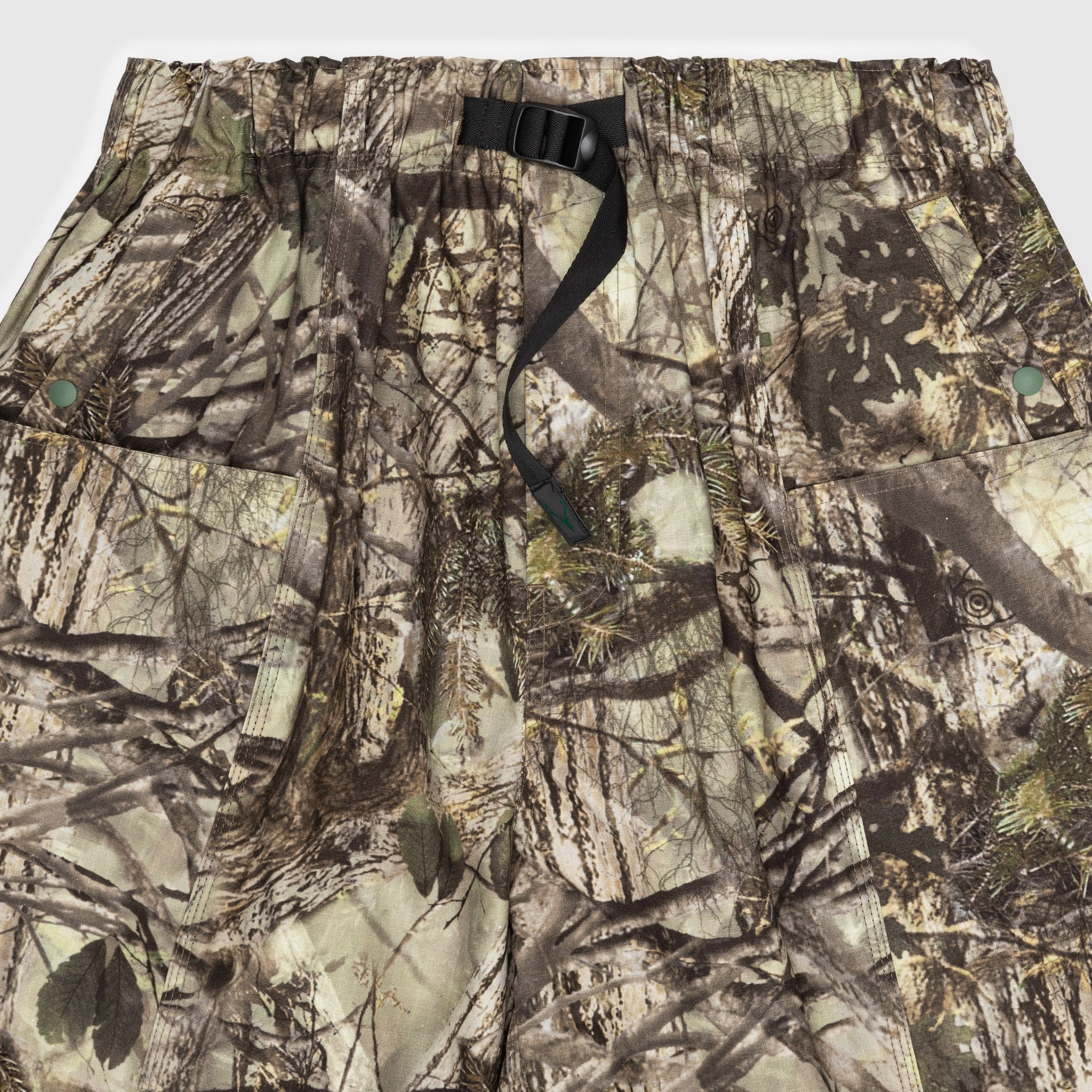 PRINTED COTTON RIPSTOP BELTED C.S SHORT