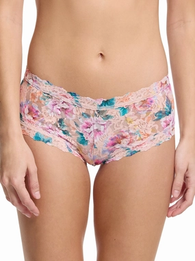 Printed Signature Lace® Boyshort Buy Myself Flowers