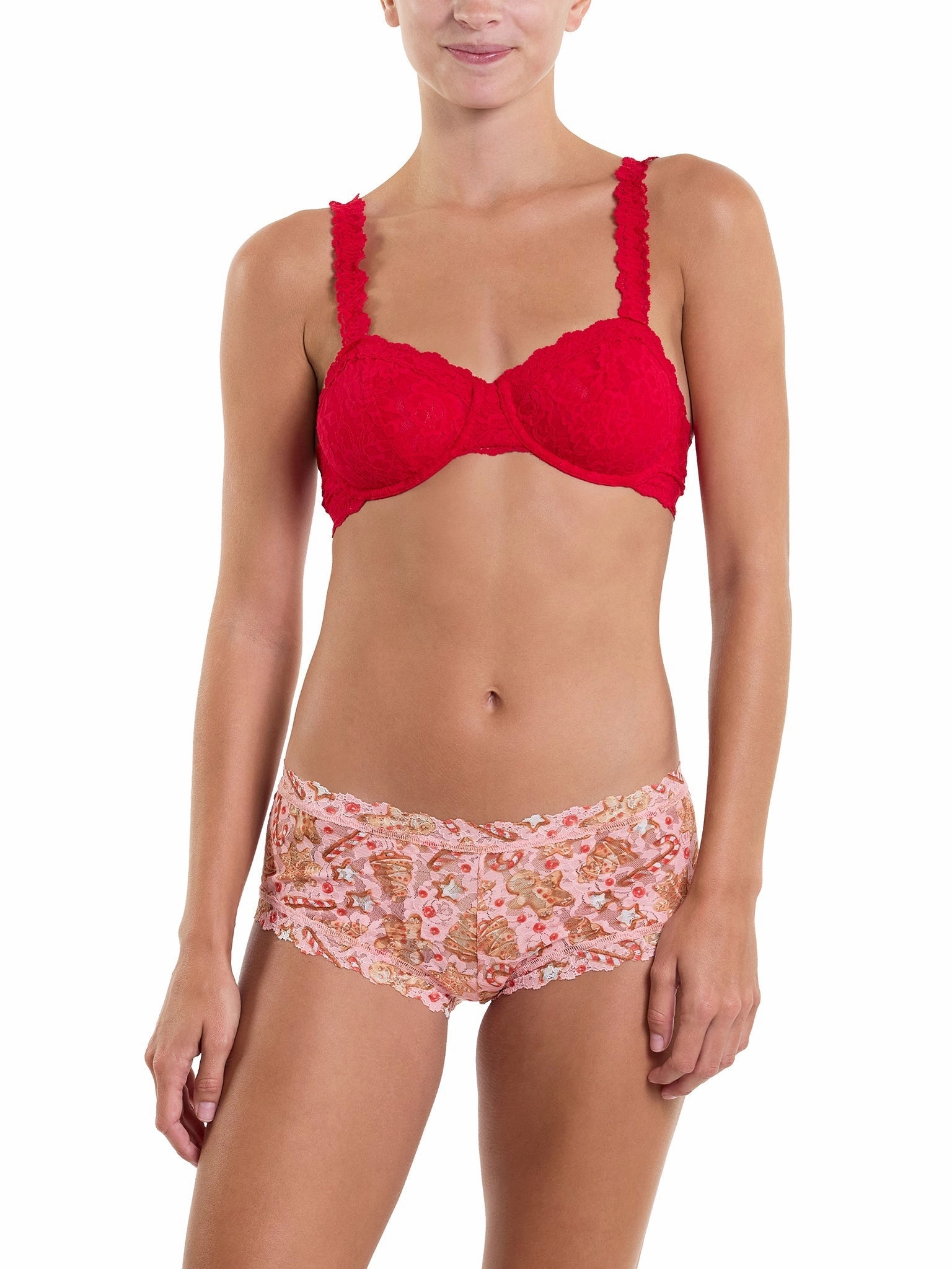 Printed Signature Lace® Boyshort Gingerbread Sale