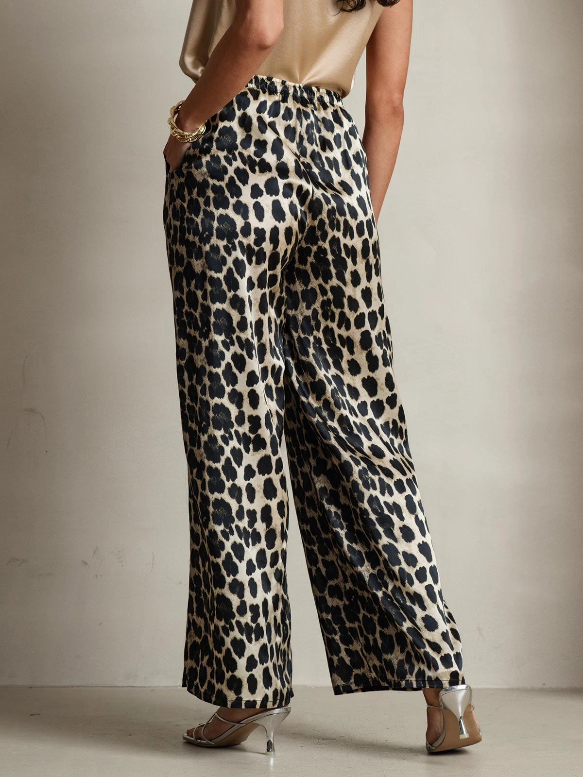 Pure Silk Relaxed Pants