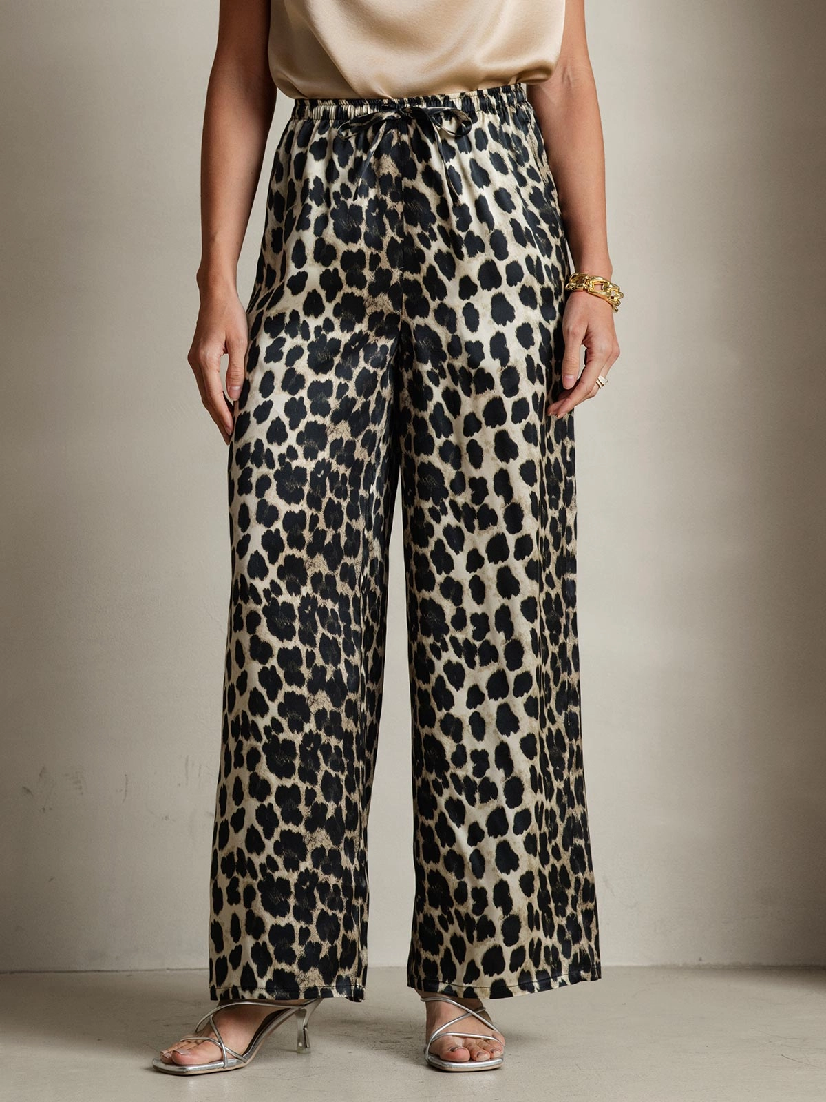 Pure Silk Relaxed Pants