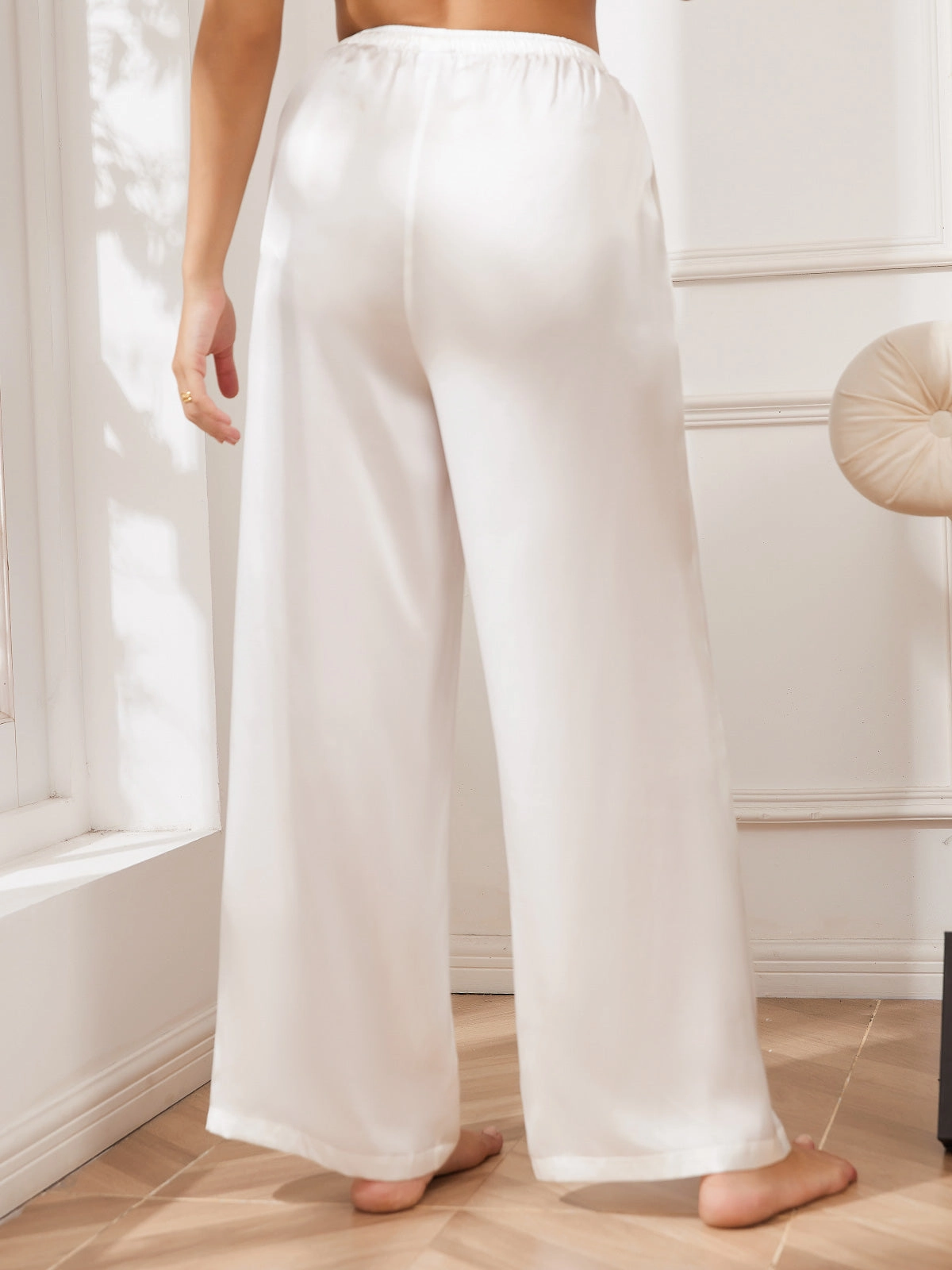 Pure Silk Relaxed Pants