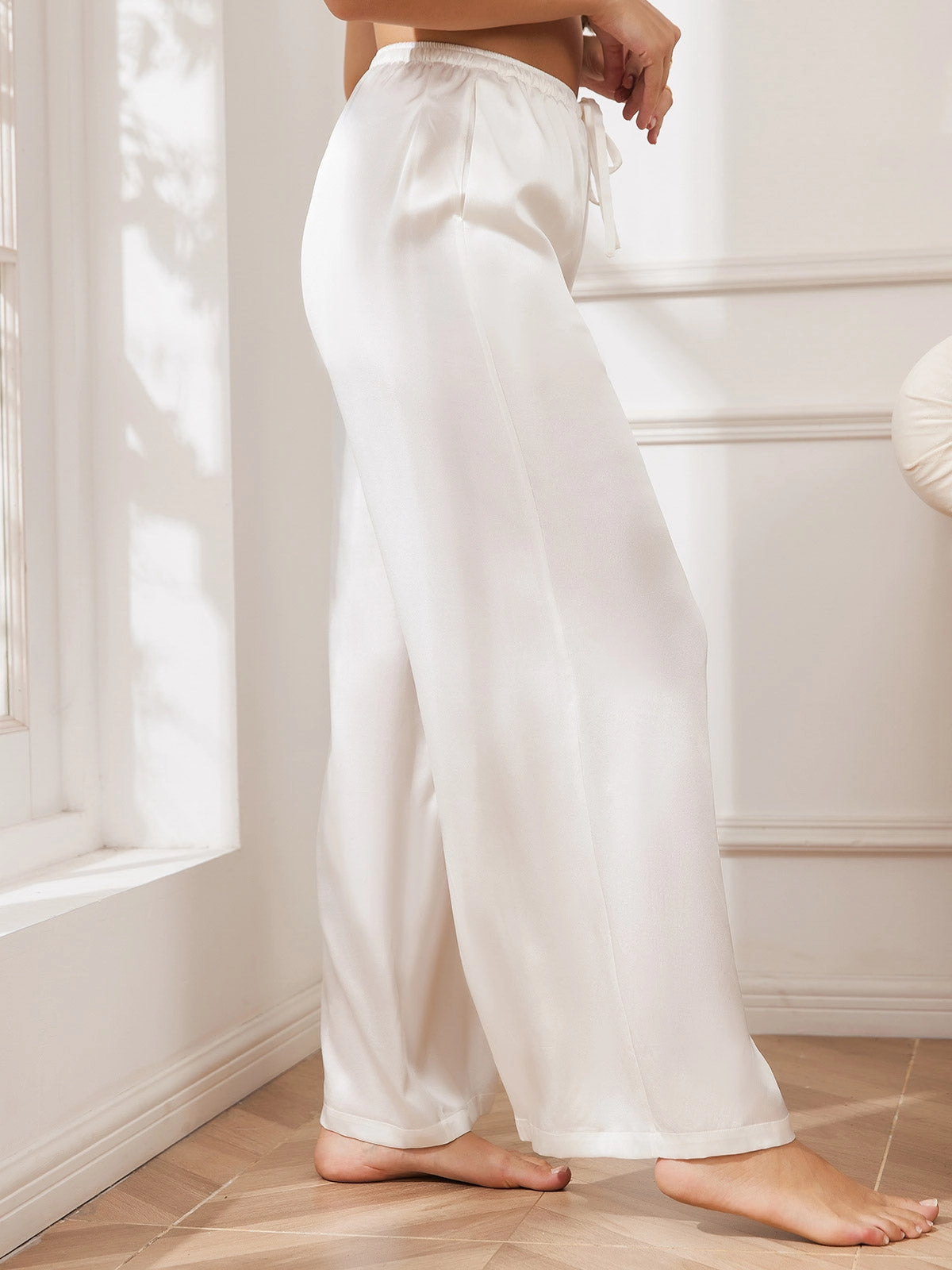 Pure Silk Relaxed Pants
