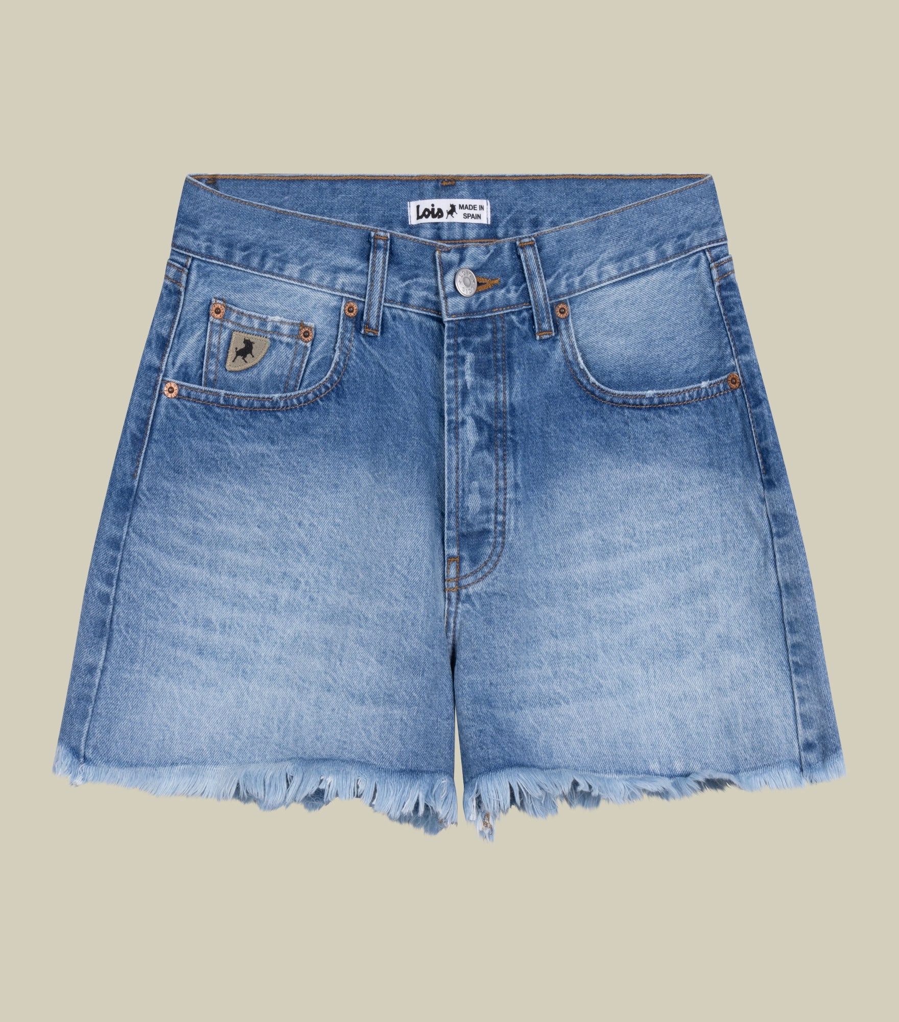Sandra Jackson Distressed - Mid Rise Short