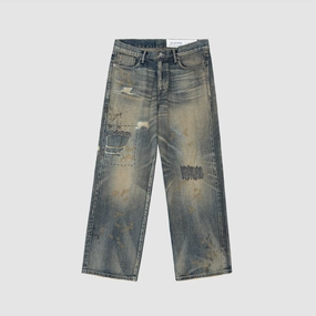 SAVAGE DENIM DP WIDE PANTS