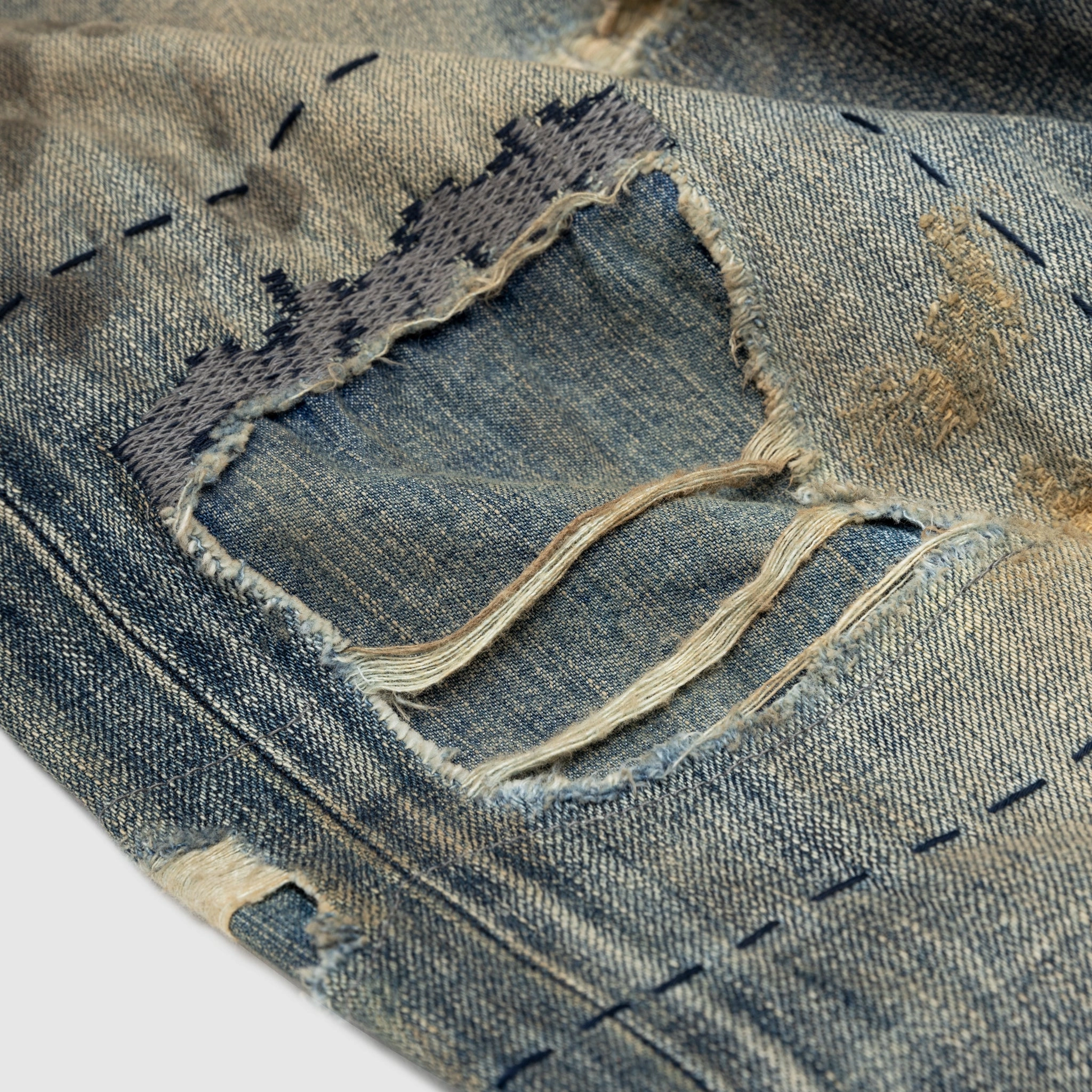 SAVAGE DENIM DP WIDE PANTS