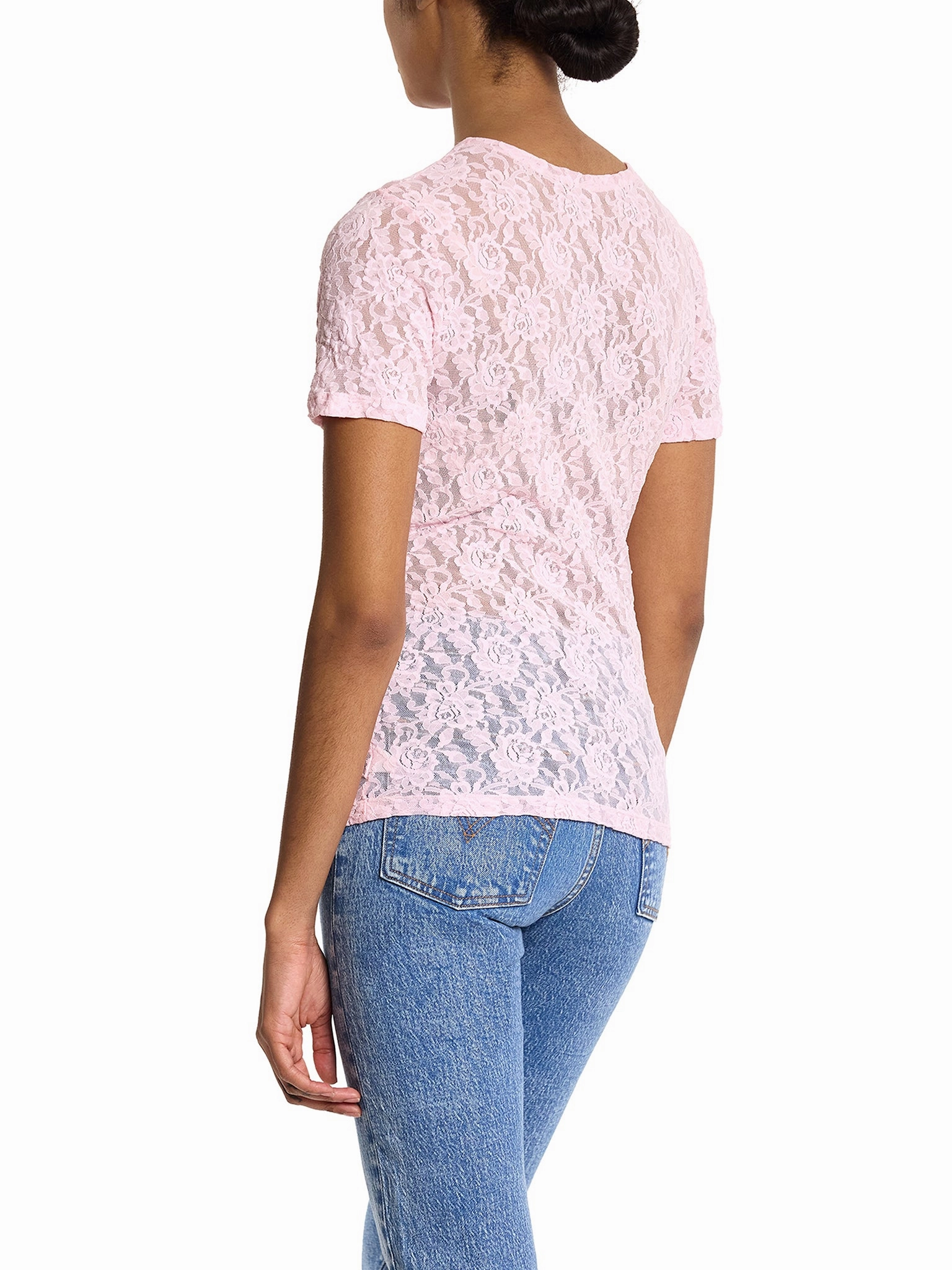 Signature Lace® Short Sleeve Top Bliss Pink