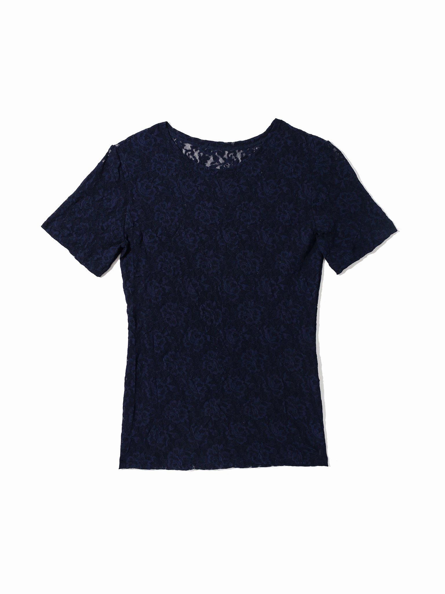 Signature Lace® Short Sleeve Top Navy