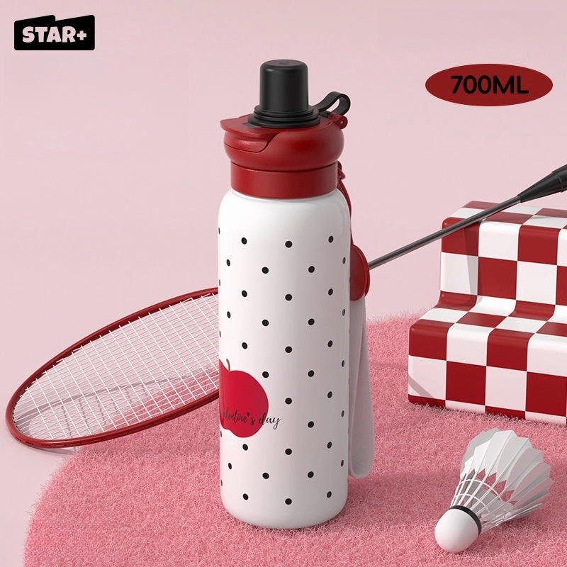 STAR  Stylish 700ml Stainless Steel Insulated Water Bottle - Leak-Proof & Portable