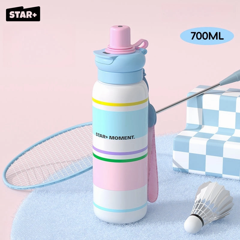 STAR  Stylish 700ml Stainless Steel Insulated Water Bottle - Leak-Proof & Portable