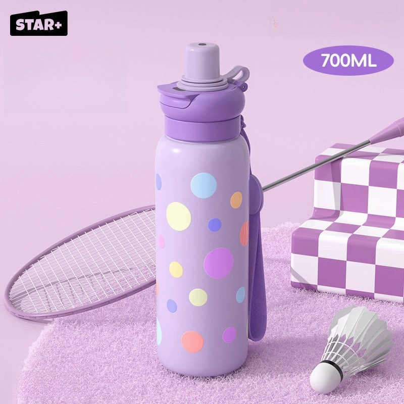 STAR  Stylish 700ml Stainless Steel Insulated Water Bottle - Leak-Proof & Portable