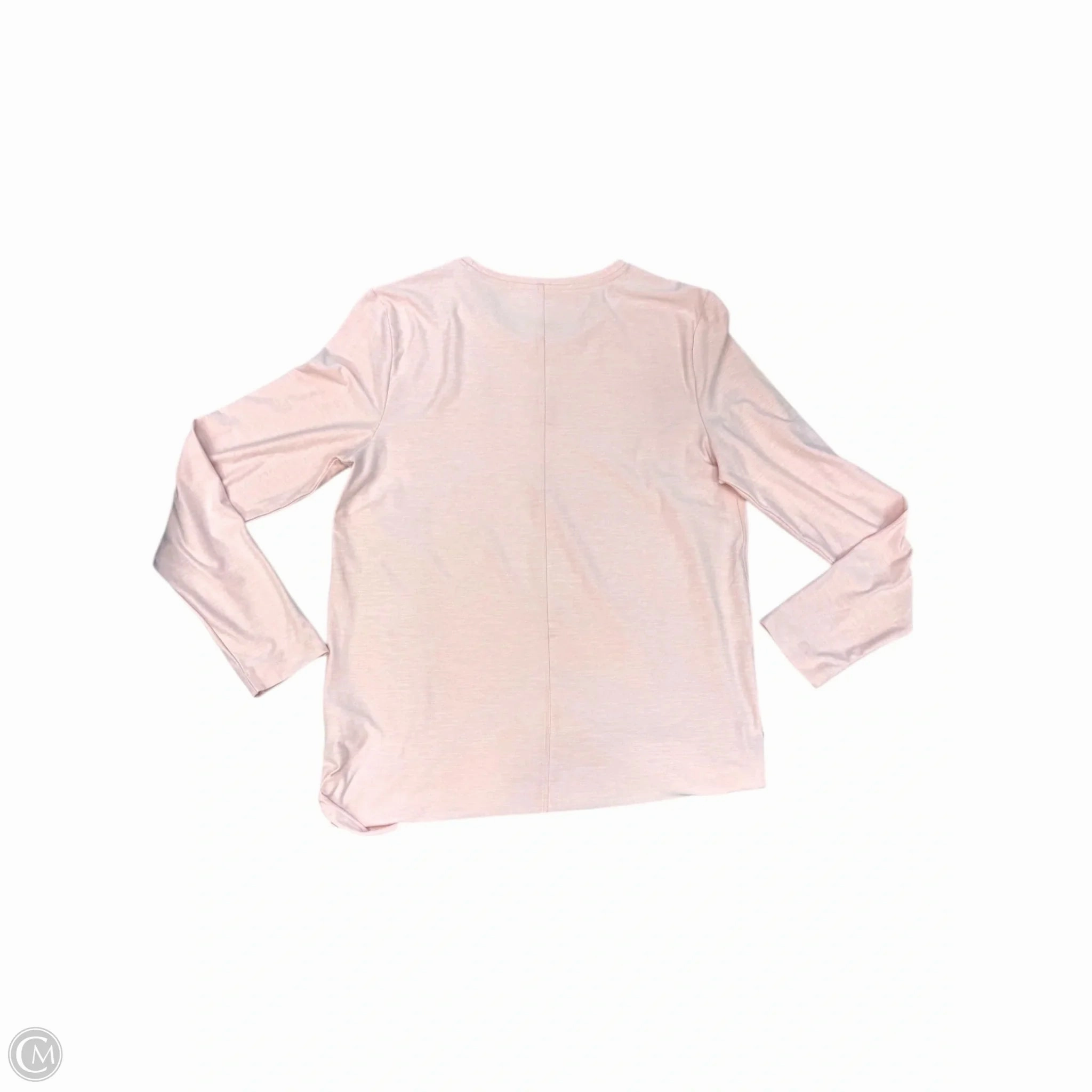 Top Long Sleeve Basic By Lands End In Pink, Size: M