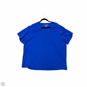 Top Short Sleeve Basic By Catherines In Blue, Size: 2x