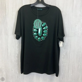 Top Short Sleeve Basic By Clothes Mentor In Black, Size: 3x