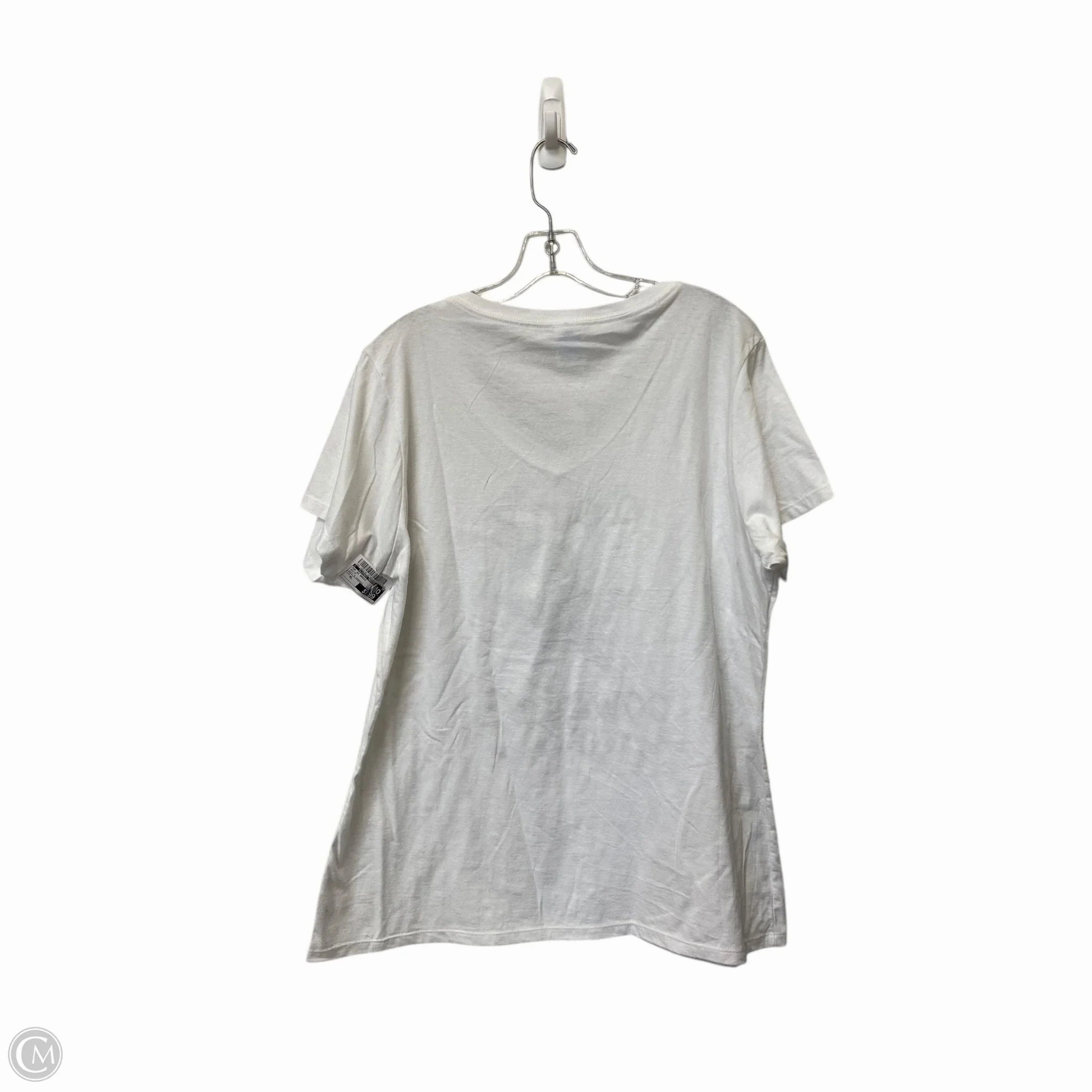 Top Short Sleeve Basic By Clothes Mentor In White, Size: Xl