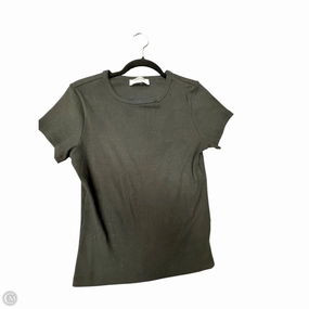 Top Short Sleeve Basic By Double Zero In Black, Size: L