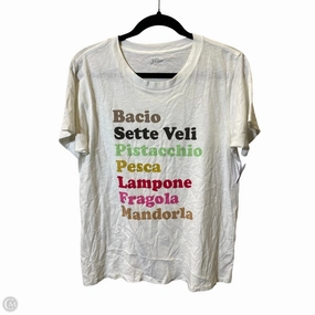Top Short Sleeve Basic By J. Crew In Multi-colored, Size: L