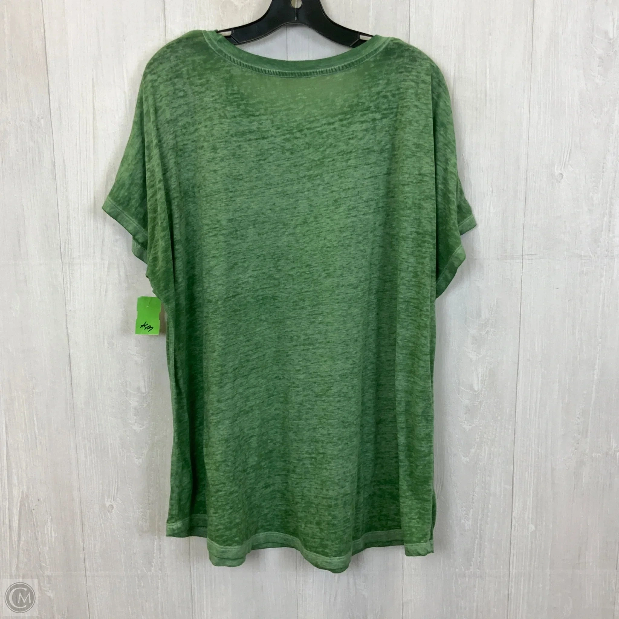 Top Short Sleeve Basic By Lane Bryant In Green, Size: 2x