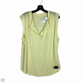 Top Short Sleeve Basic By Loft In Yellow, Size: Xl
