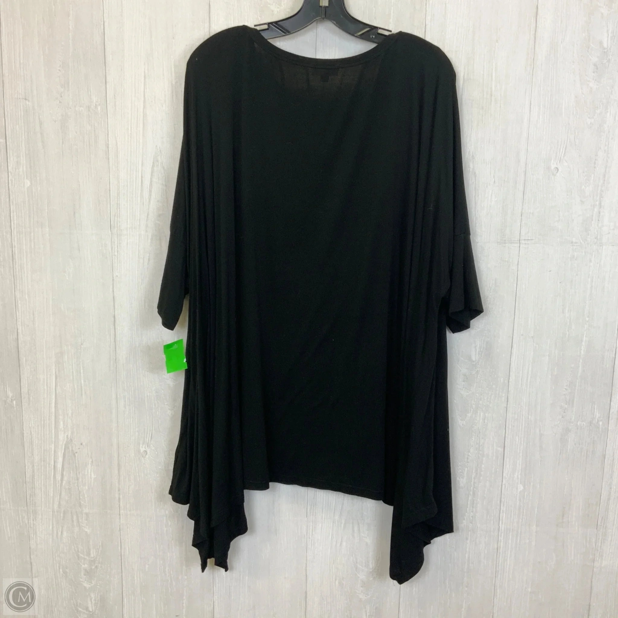 Top Short Sleeve Basic By Oddi In Black, Size: 3x