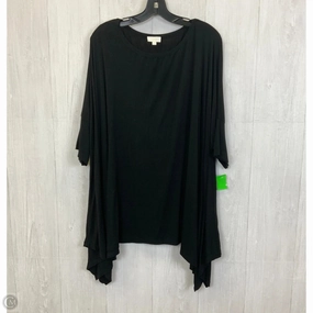 Top Short Sleeve Basic By Oddi In Black, Size: 3x