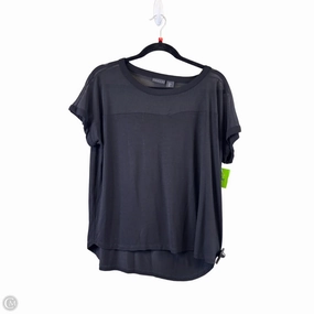 Top Short Sleeve Basic By Tahari By Arthur Levine In Black, Size: L