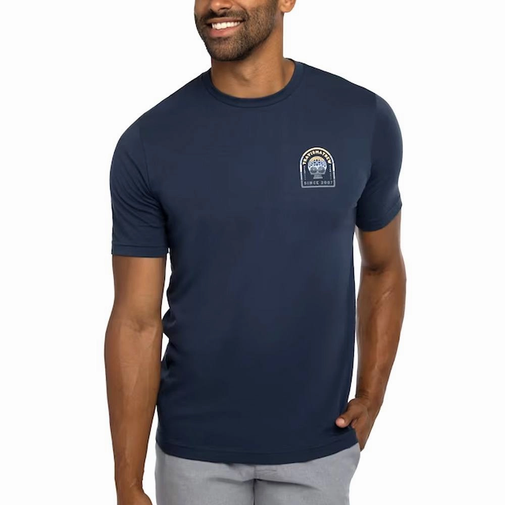 TravisMathew Free Day Golf T-Shirt Dress Blues - SS23 Men