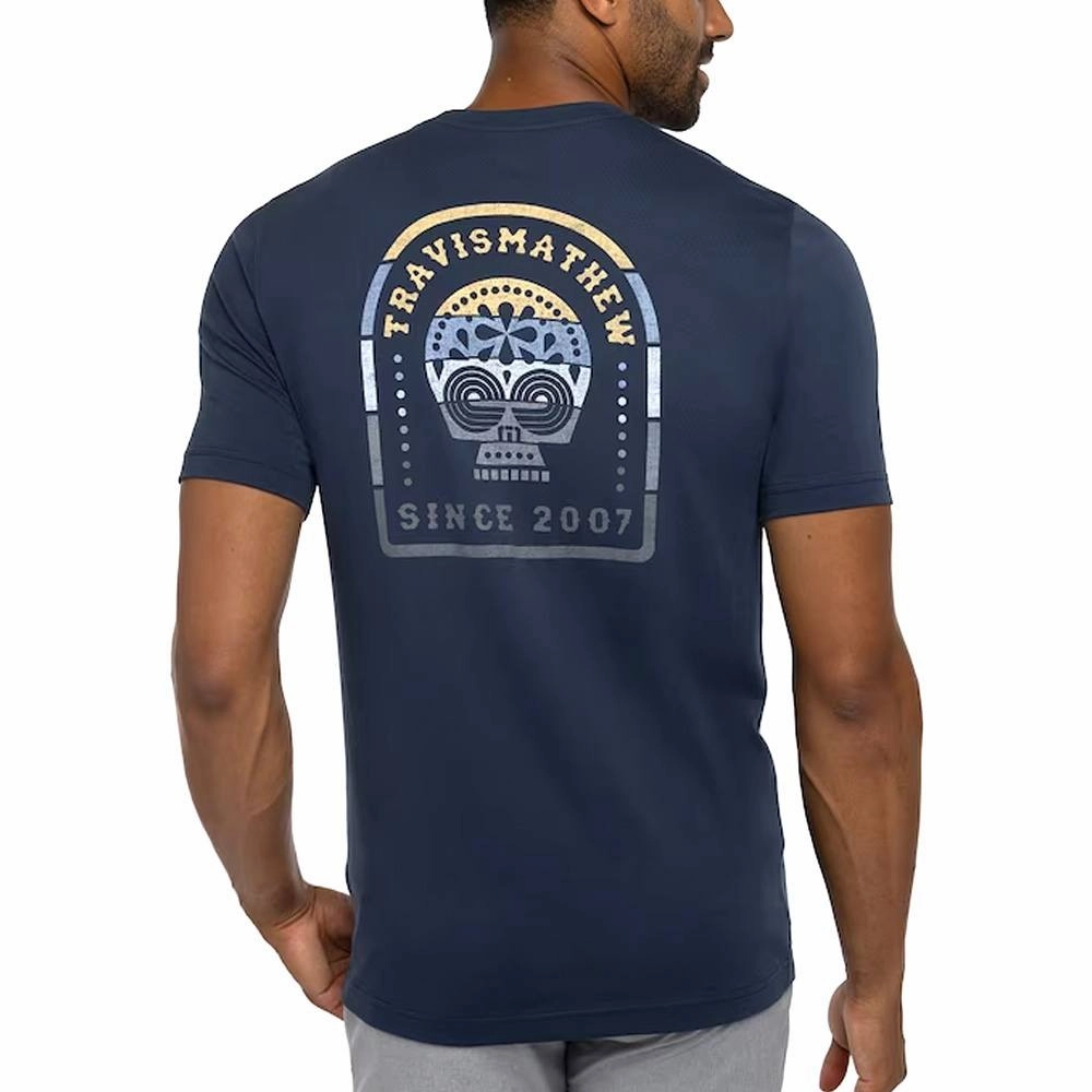 TravisMathew Free Day Golf T-Shirt Dress Blues - SS23 Men