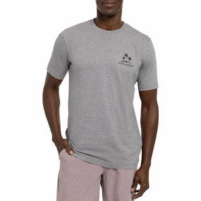 TravisMathew Sit and Go Golf T-Shirt Heather Gray - FW22 Men