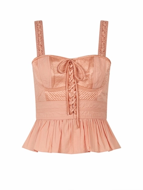 Ulla Johnson Orla Sleeveless Lace-Up Top