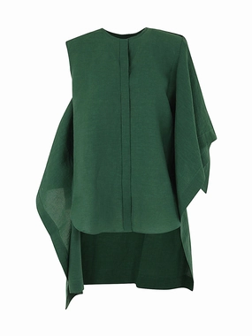 Uma Wang Asymmetric Hem Sleeveless Blouse