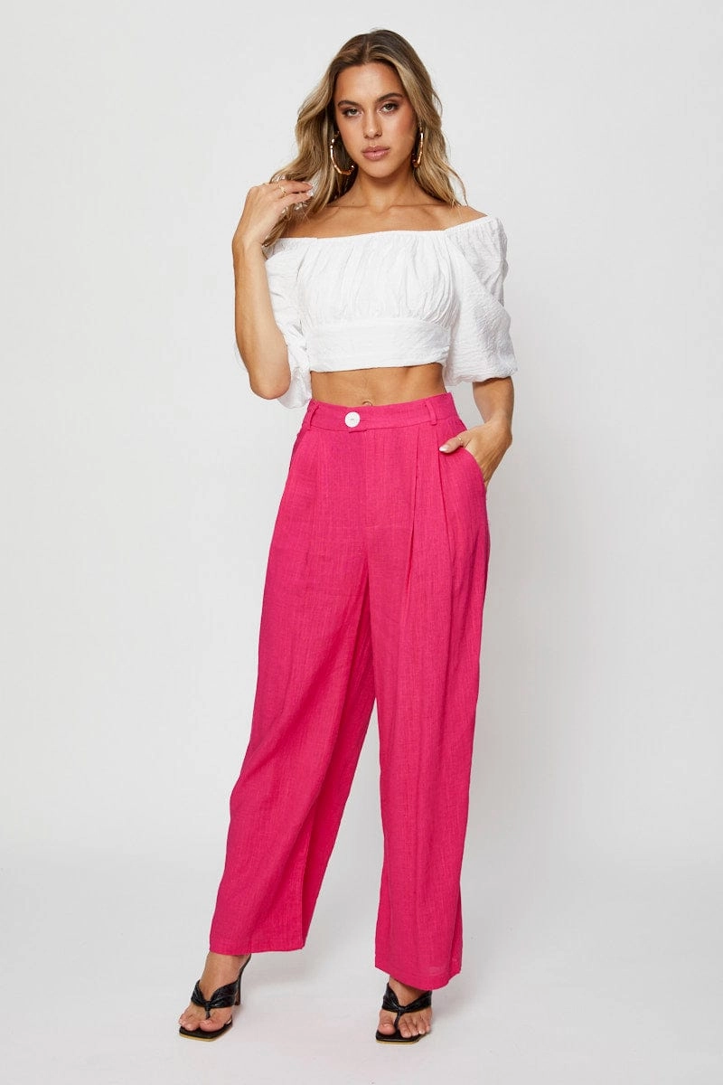 White Crop Top Short Sleeve Tie Up