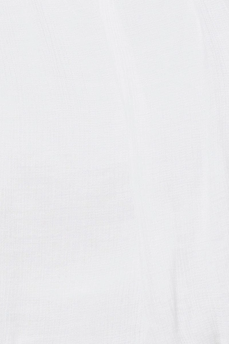 White Top Short Sleeve Round Neck Oversized