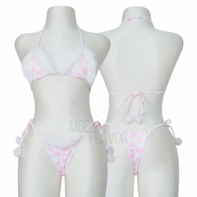 Winter Plush Cow Bikini