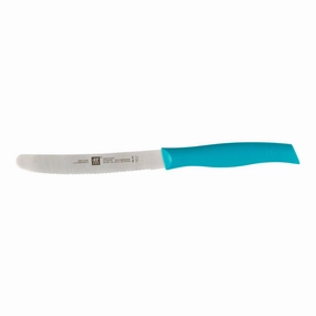 Zwilling® 4.5" Twin Grip Knife with Serrated Edge 4.5 - Blue