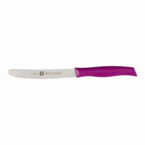 Zwilling® 4.5" Twin Grip Knife with Serrated Edge - Pink